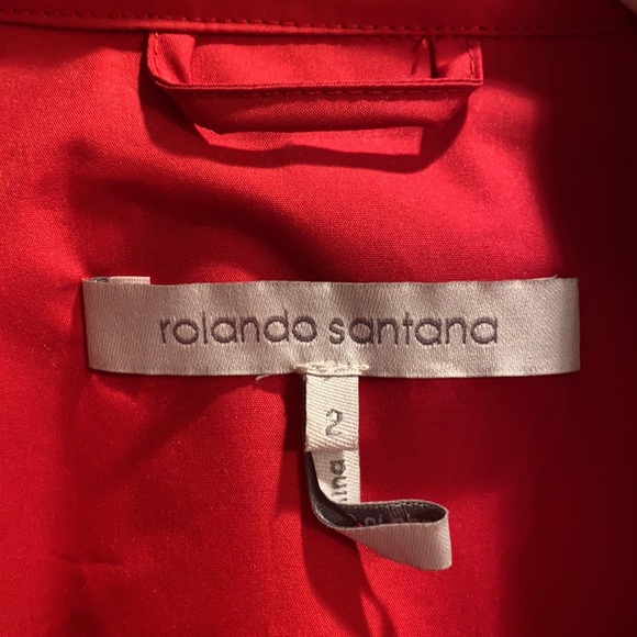 Red rain coat - Picture 3 of 4